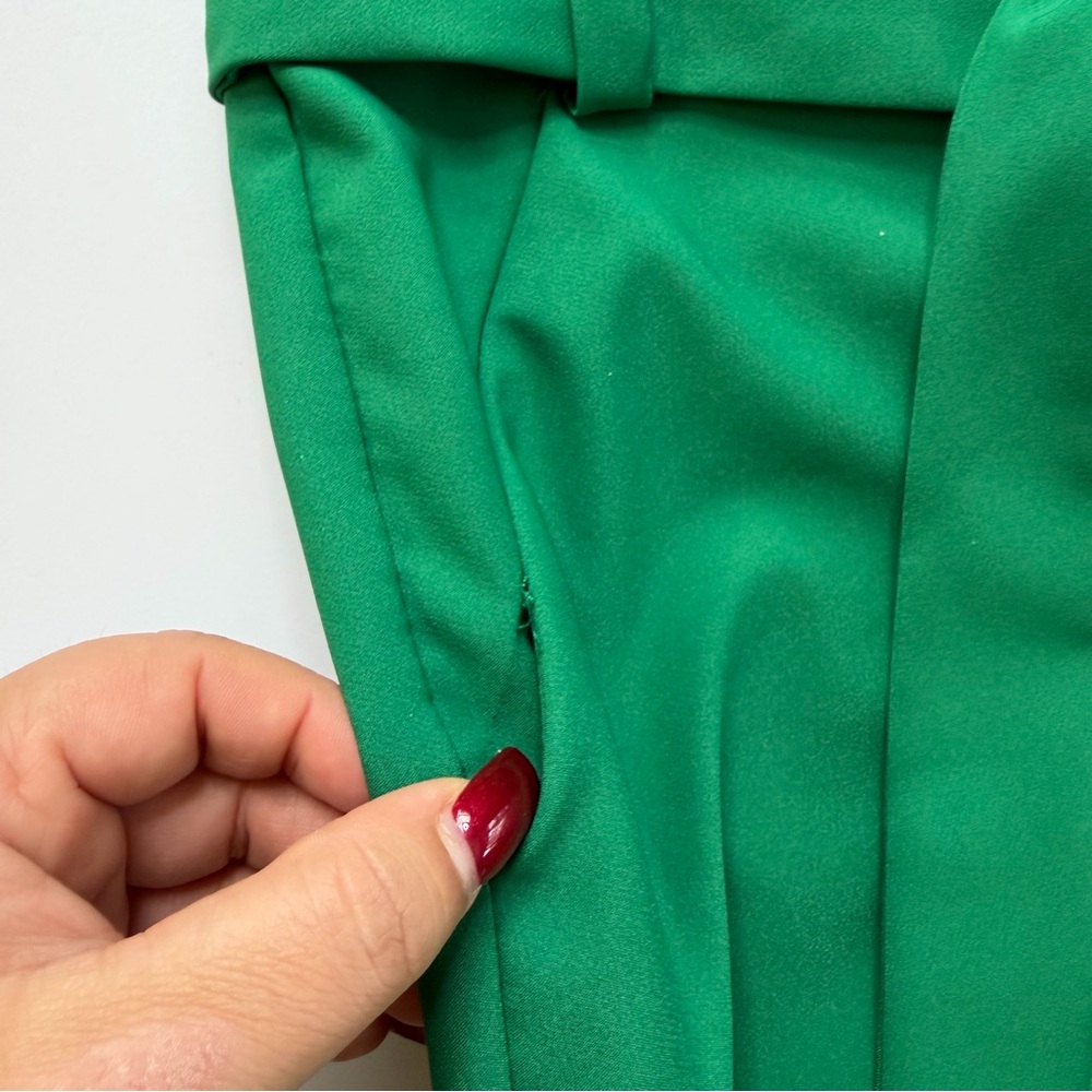 7th Avenue New York Green Belted Trousers Size 12 Average - Picture 6 of 16